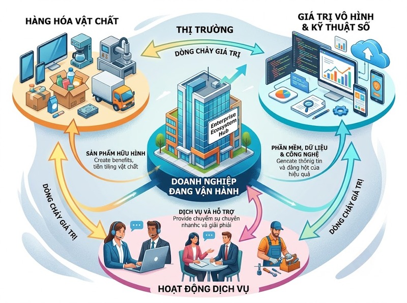 Đối tượng kinh doanh có thể là hàng hóa, dịch vụ hay giá trị nào?